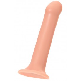 Телесный фаллос на присоске Silicone Bendable Dildo L - 19 см.