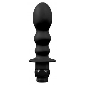 Чёрная насадка для душа HYDROBLAST 4INCH BUTTPLUG SHAPE DOUCHE для анальной стимуляции