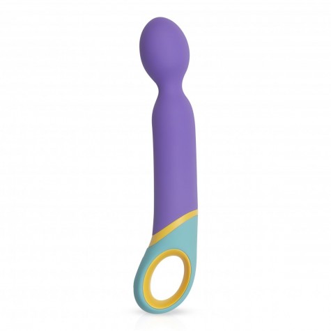 Фиолетовый вибромассажер Base Wand Vibrator - 24 см.