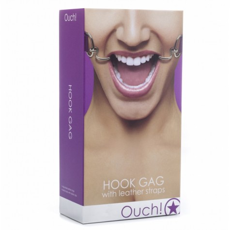 Фиолетовый расширяющий кляп Hook Gag