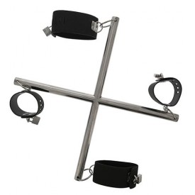 Крестоообразная распорка с манжетами для рук и ног HOG TIE CROSS BAR