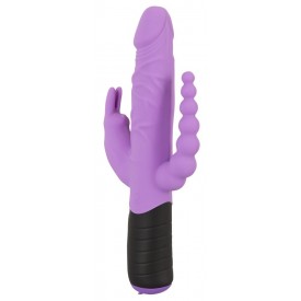 Сиреневый тройной вибратор Triple Vibrator - 22,2 см.